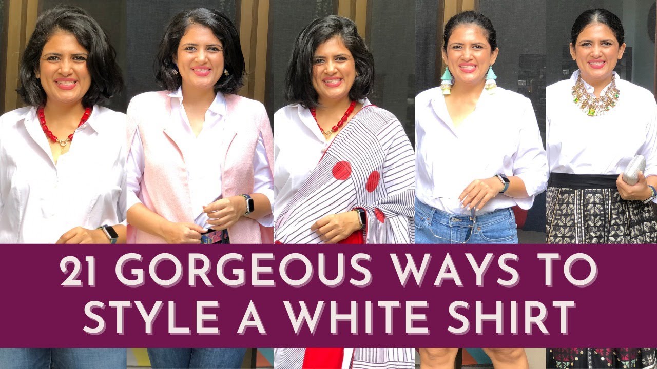 21 ways to style white shirt