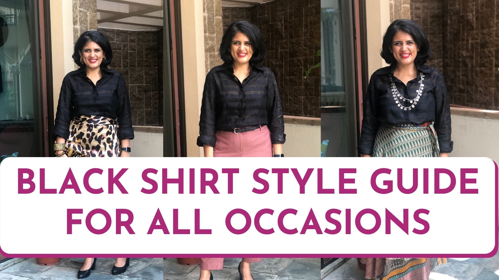 Elegant Ways to Style a Black Shirt